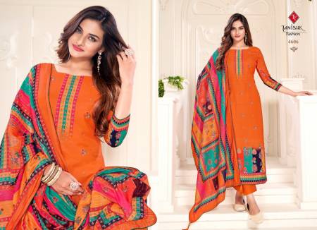 Tanishk Ek Punjabi Kudi Printed Wholesale Dress Material Catalog